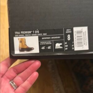 Sorel 1964 Premium T CVS Yellow and Black Boots